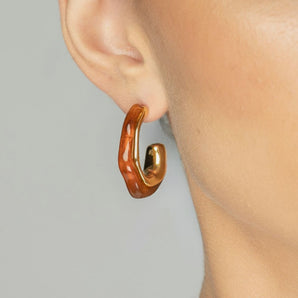 Melanie Earrings Brown