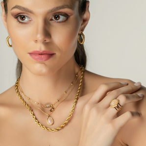 Sloan Necklace with natural stone