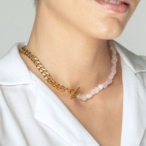 Elora Necklace Pink